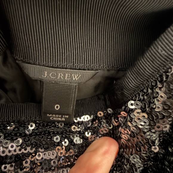 J. Crew Black and Silver Sequin Mini Skirt - Picture 4 of 4